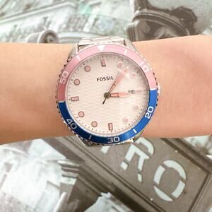 Fossil BQ3598 Women’s Dayle Three-Hand Date Stainless Steel Watch